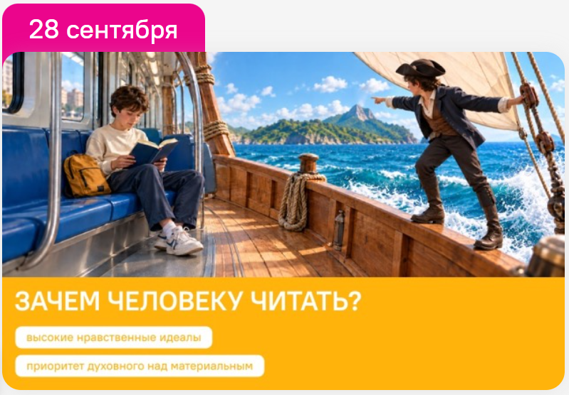 Классные часы. Разговоры о важном. Видеоролики на 28 сентября. Зачем человеку читать?